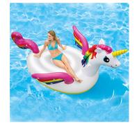 UNICORNO GONFIABILE GIGANTE ISOLA MATERASSINO MARE PISCINA 224X164 CM