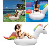 UNICORNO GONFIABILE GIGANTE ISOLA MATERASSINO MARE PISCINA MAXI 224X164 cm