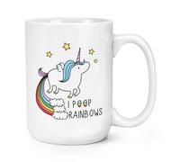 Unicorno I Bisogni Arcobaleni 426ml Grande Tazza - Magico Animale Poo Stars