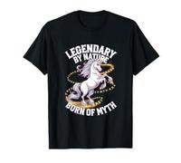 Unicorno Leggendario Per Natura Mitico Geek Fantasy Lovers Maglietta