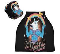 Unicorno Magico Arcobaleno Passeggino Tettoia Copri Seggiolino Copertura Infermieristica Auto per Bambini per L'Allattamento Al Seno Morbido Traspirante Elastica Tettuccio