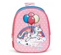 Unicorno Palloncini Zainetto Zaino 3D Scuola Materna Asilo tempo Libero
