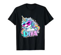 Unicorno Pegasus Diva Maglietta con Stampa Grafica Economica