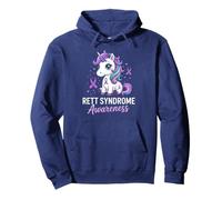 Unicorno per la consapevolezza della sindrome di Rett Felpa con Cappuccio