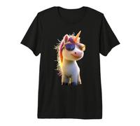 Unicorno Pony Cavaliere Pony Fattoria Cavalli Che Cavalcano Maglietta Premium