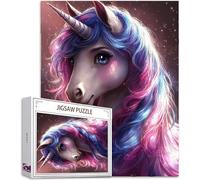 Unicorno Puzzle 1500 Pezzi, 5D DIY Puzzle Animale Puzzle Adulti e Principianti da 14 Anni, Jigsaw Puzzle Confezione Regalo, Giochi Rilassamento e Intelligence, Home Wall Room Decor, 87x57cm, Model840