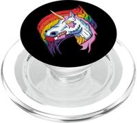 Unicorno Raccapricciante insanguinato colorato arcobaleno Halloween Zombie PopSockets PopGrip per MagSafe