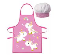 Unicorno Ragazza Grembiule da Cucina Grembiule Torna Set 2-Teilig U-8045