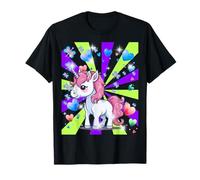 Unicorno retrò per bambini, unicorni 60, cavalli, cavallo, ragazza, cuore Maglietta