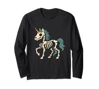 Unicorno Skeleton Fantasy Maglia a Manica