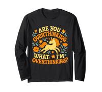 Unicorno Stai pensando Troppo a Quello Che STO pensando Troppo alle Donne Maglia a Manica