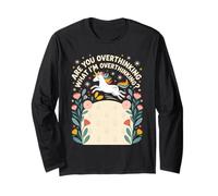 Unicorno Stai pensando Troppo a Quello Che STO pensando Troppo alle Donne Maglia a Manica