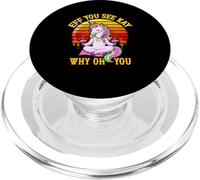 Unicorno Yoga Vintage Eff Vedi Kay Why Oh U PopSockets PopGrip per MagSafe