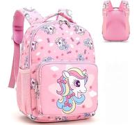 Unicorno Zaino per Bambini, Zainetti Scuola Elementare Set con Astuccio Cartone Animato Borse Scuolas Cartoon Zaino Casual Borsa Bag Carino Zainetto Casual Scuola Scuolas Zainetti per Bambini
