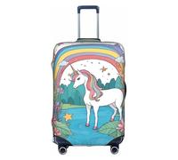 Unicorns by The River - Copritavola con stampe alla moda, adatte per uso professionale e all'aperto, bianco, XL