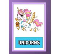 Unicorns Coloring Booklet Grayscale Lined Cartoons: "Relax and Create with Charming Fantasy Creatures"