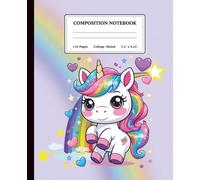Unicorns Composition Notebook - College Ruled | 110 Pages | 7.5 x 9.25 in | Cute Journal for Girls and Kids: A magical unicorn notebook for girls - perfect for school, journaling & creative fun