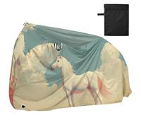Unicorns Fantasy Style impermeabile Bike Cover Outdoor con fori di bloccaggio Indoor Outdoor Storage Exercise Bike Cover Adatto per la maggior parte accessori para bicias de adultos