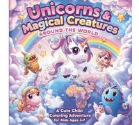 Unicorns & Magical Creatures Around the World: A Cute Chibi Coloring Adventure for Kids Ages 3-7