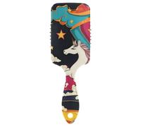 unicorns Rainbow Star spazzola per capelli carino per asciugatura spazzola bagnata progettata per capelli bagnati con manico ergonomico cepillo para definir rizos