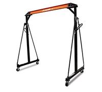 Unicraft Gru portatile a portale PK 1 (portata: 1 t, altezza di sollevamento 2200-3600 mm, Larghezza: 2400 mm) 6172100