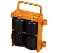 UNICRAFT Pattini A Rulli Regolabili Modello VTR 6 - Portata 6 T - Kit 2 Pezzi