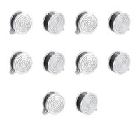 UNICRAFTALE 10 orecchini a pressione per cheloidi orecchini a clip punk in acciaio inossidabile, orecchini a compressione a spirale, leggeri, senza piercing, regalo per donne e ragazze, Acciaio