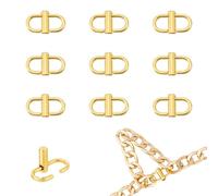 UNICRAFTALE 10 pz Fibbie A Clip Regolabili In Lega di Zinco Tracolla A Catena per Borsa Catena per Borsa In Oro Chiaro Accorcia La Chiusura Connettore di Riparazione per La Sostituzione Quotidiana