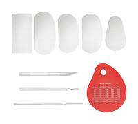 UNICRAFTALE 10 pz Set di Strumenti per Argilla Raschietto per Argilla in Acciaio Inossidabile Raschietto in Alluminio Strumento per Scolpire Cera e Argilla Misura Graduata Equivalente A Raschietto