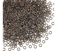 UNICRAFTALE 1000 anelli aperti in bronzo antico, anelli di piegatura 5 mm, anelli rotondi in metallo per la creazione di gioielli e come accessori per orecchini, bracciali, ciondoli e portachiavi