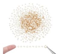 UNICRAFTALE 1000Pcs 3mm Anelli di Salto In Acciaio Inossidabile Dorato Anelli di Salto Aperti Connettore Risultati Dei Gioielli per Progetti di Creazione di Gioielli E Artigianato Della Collana