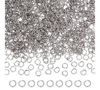 UNICRAFTALE 1000Pcs 6mm Anelli di Salto In Acciaio Inossidabile Anelli di Salto Aperti Connettore Risultati Dei Gioielli per Progetti di Creazione di Gioielli E Artigianato E Riparazione Della Collana