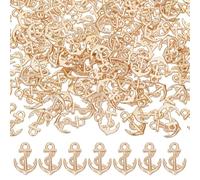UNICRAFTALE 120 Pezzi Ciondolo Ancoraggio Perline Pendenti Plastica Tema Oceano Pendenti Ancora Vintage Nautico Mare per Produzione Gioielli Accessori Collana Ornamenti Marini DIY