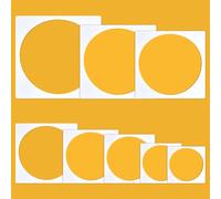 UNICRAFTALE 16 stencil a cerchio in 8 stili, riutilizzabili, di diverse dimensioni, per pittura, scrapbooking, pareti, tessuto, carta, decorazione domestica, 6 ~ 25 x 6 ~ 25 cm