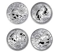 UNICRAFTALE 2 Pezzi 2 Stili Moneta Viaggiatore Temporale SfidaIncoraggiamento Token Promemoria Stoico Regalo Motivazionale Medaglione Commemorativo Stoicismo