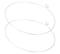 UNICRAFTALE 2 pezzi di collana in filo avvolto per donne, collane choker in acciaio inossidabile, collana choker aperta, semplice collana choker in metallo per la creazione di gioielli da fare da sé