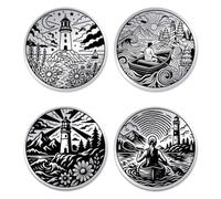 UNICRAFTALE 2 Pezzi in Acciaio Inox Doppio Lato Decisione Cranio Rosa Don't Die Today Moneta Commemorativa GettoneLancio Regalo HalloweenUomini Donne