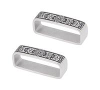 UNICRAFTALE 2 pz Passante per Cintura 304 Passanti per Cintura In Acciaio Inossidabile Moo Fiore Fibbia per Cintura Da Uomo 45x17x12mm Fissaggio a Cintura Da Uomo Accessori Fibbia 12.5x40mm