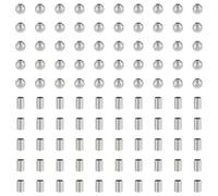 UNICRAFTALE 2 stili 600 perline rotonde distanziali tubolari 2/3 mm perline sciolte in acciaio inox lisce per fai da te e creazione di gioielli Kit per la creazione di braccialetti in codice Morse