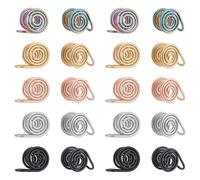 UNICRAFTALE 20 orecchini a pressione per cheloidi in acciaio inox punk clip on orecchini a spirale a compressione, leggeri, senza piercing, regalo di compleanno per la donna