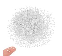 UNICRAFTALE 2000 perline in ottone a crimpare da 2 mm di diametro, distanziatori argentati, a rondelle, in metallo, per orecchini, collane, ciondoli, gioielli fai da te