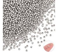 UNICRAFTALE 2000pz 3mm D'Oro Ciambella Spacer Bead Rondelle Disco Allentato Bead Collana Del Braccialetto Piatto Rotondo Perline (6mm, Metallic)