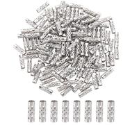 UNICRAFTALE 200Pcs 12mm Perline Distanziate Tubo Lungo Cavo Perline di Colonna in Acciaio Inossidabile Perline Sciolte in Metallo per Collana di Gioielli Creazione di Gioielli