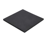 UNICRAFTALE 200x206x10mm Nero Sintetico Gomma Crash Pad Quadrato Anti Vibrazione Pads Fogli Base in Gomma Banco Blocco di Gomma Stampaggio Blocco Per Rullo Mobili Pattini