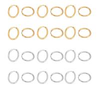 UNICRAFTALE 24 orecchini Huggie Hoop in 2 colori, orecchini a cerchio, piccoli orecchini in acciaio inox, orecchini rotondi, orecchini componenti, regalo per la creazione di gioielli fai da te, 18x2mm