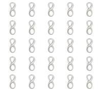 UNICRAFTALE 25 Pz Infinity Link Charm 304 Charms di Collegamento in Acciaio Inossidabile Cerchio Cornici Connettori Maglie per Gioielli per Ciondoli Braccialetti Creazione di Gioielli Foro 6X3Mm