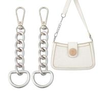 UNICRAFTALE 2pz 10.5cm Lega di Collegamento Ovale Prolunghe per Tracolla per Borsa con Chiusura Girevole Prolunga per Borsa In Platino Catena per Borsa Cinghie A Catena Portafoglio In Metallo Tracolla