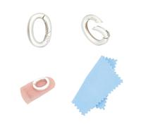 UNICRAFTALE 2Pz 925 Anelli A Molla Placcati in Argento Sterling Anelli A Moschettone Ovale Spring Portachiavi Fibbia in Metallo O Ring A Molla 14mm Moschettoni Borse per Collane Bracciale Gioielli