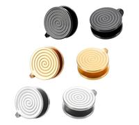 UNICRAFTALE 3 paia di orecchini a pressione in 3 colori per cheloidi in acciaio inox punk clip on orecchini a spirale a compressione leggeri senza piercing orecchino regalo di compleanno per donna