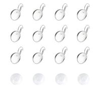 UNICRAFTALE 30 pezzi orecchini a leva con 30 pezzi Cabochon in acciaio inox leva posteriore orecchino base rotonda orecchini sbozzati con Cabochon in vetro 16 mm parametri